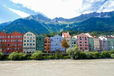 River, colors and mountain Stock Photos
