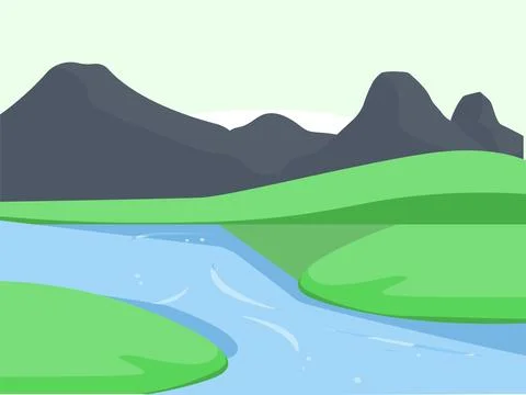River Concept Illustration Stock-Illustration