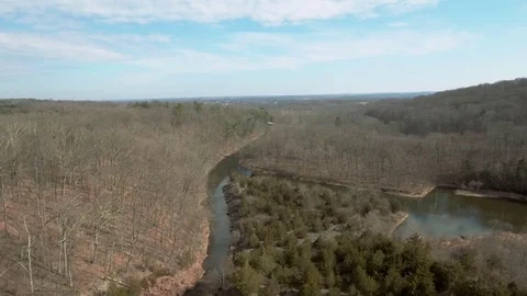 River connecting down streem Stock Footage 72920785