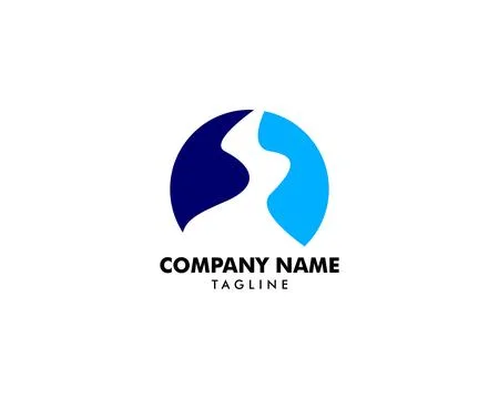 River creek logo vector icon illustration Stock Illustration