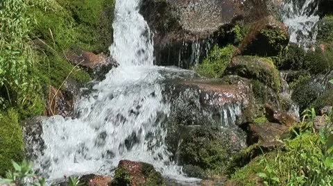River creek waterfall Stock Footage 12161737