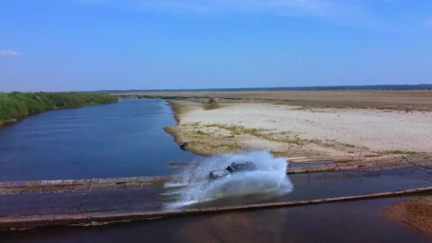 River cross 2 Stock Footage 244995196