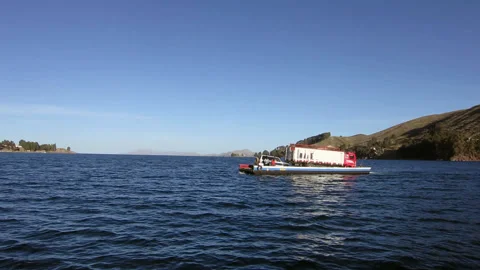 River crossing Bolivia Stock Footage 170024932