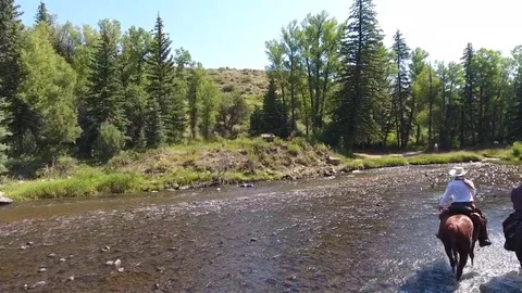 River Crossing Stock Footage 75946872