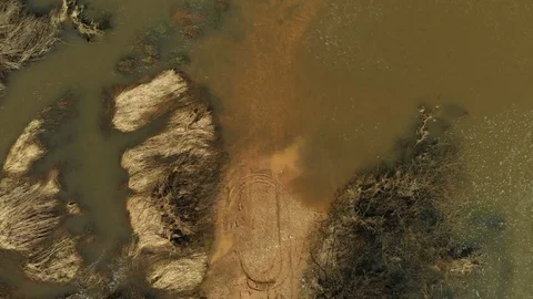 River crossing Stock Footage 89215494