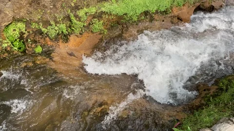River currents suddenly become faster, higher volume of water flow Stock Footage 295499451