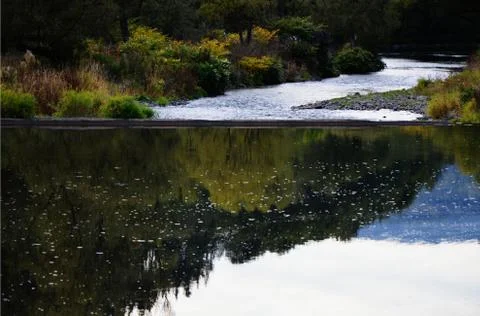 River in czech republic Stock Photos