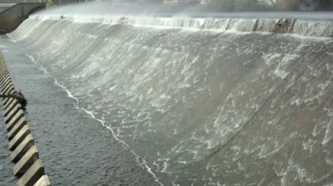 River dam Stock Footage 8916702