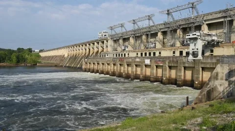 River Dam Stock Footage 53194491