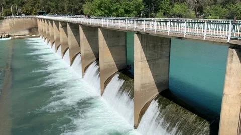 River dam Stock Footage 166514832