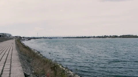 River Danube Belgrade2 스톡 동영상 97247074