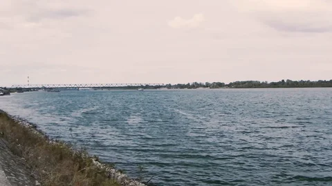 River Danube Belgrade3 스톡 동영상 97247075