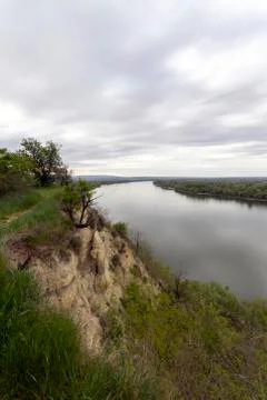River Danube view from a cliff in Erd, Hungary Foto stock