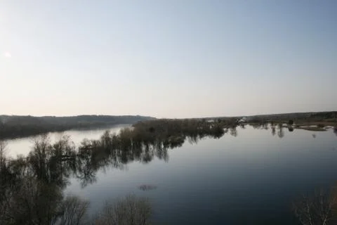 River at dawn Stock Photos