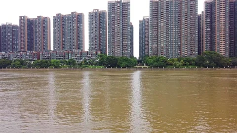 River in a day time timelapse Video stock 245703628