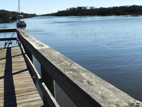 River Deck View. Photo Image Stock-Fotos