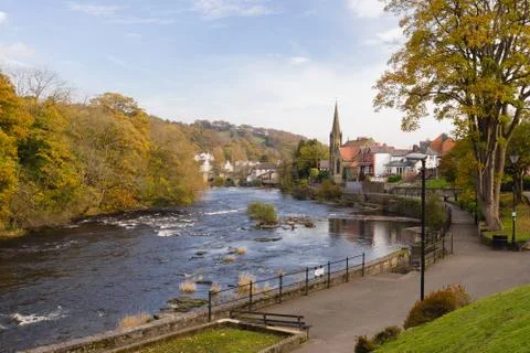 River Dee and Llangollen Stock Photos