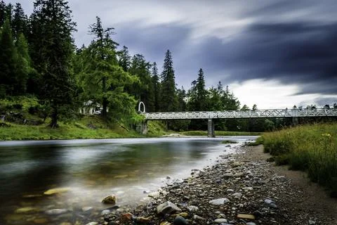 River Dee Braemar Stock Photos