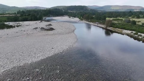 River Dee Drought 2    13/08/2025 Video stock 319471826