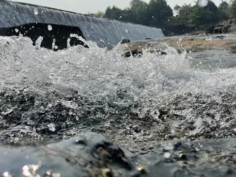 River Dem Flow Stock Photos