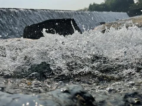 River dem flow Stock Photos