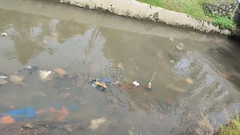 River at Depok City Stock Footage 221599041