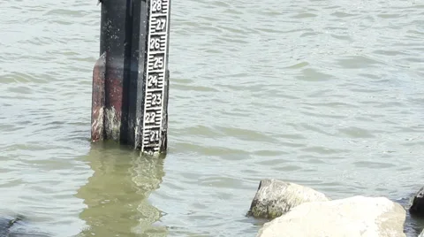 River Depth Pillar Stock Footage 51014745