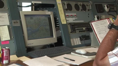 River dispatch operating quarters Video stock 56776962