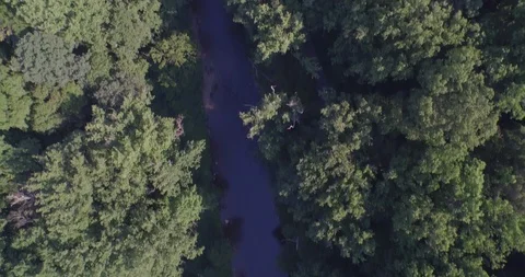 A river divides it Stock Footage 90738735