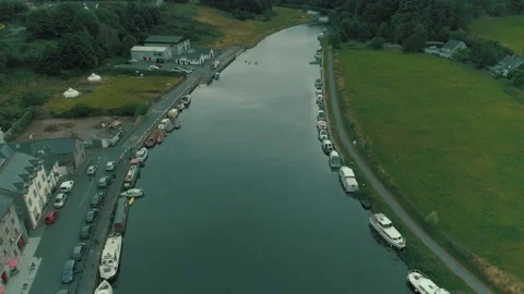 River dock spot view Stock Footage 202375077