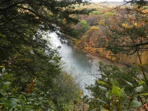 A river down below Stock Photos