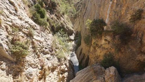 The river down the canyon Stock Photos