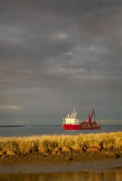 River Dredger Fotos Stock