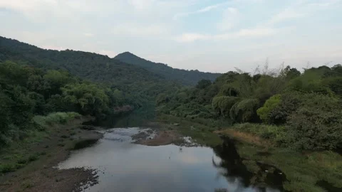 River Drone footage Stock Footage 235615917