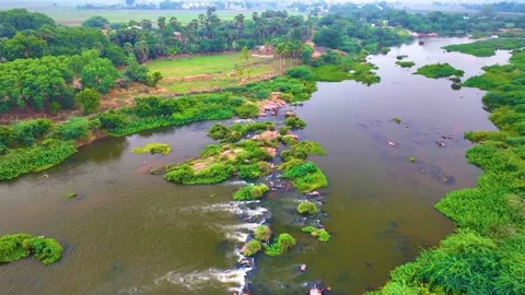 River - Drone View - Forwards Stock-Footage 254275696