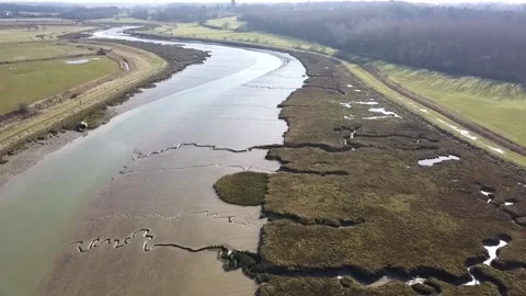 River drop Drone Shot Stock Footage 140508188