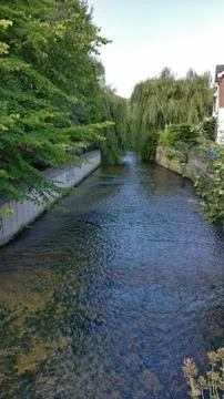River in Dublin Stock Photos
