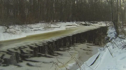 River during early spring Stock Footage 46362429