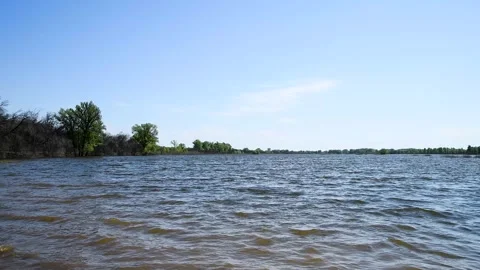 River during high water Видео 255442526