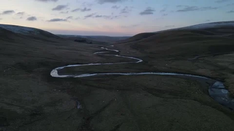 River at dusk Stock Footage 201877399