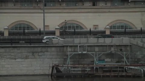 River. Embankment Stock Footage 52982546