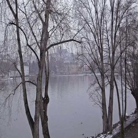 River embankment. Prague Stock Footage 69425698