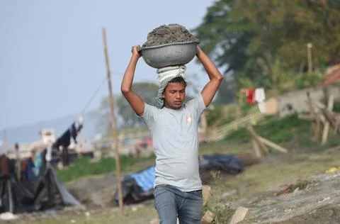 River erosion in India Stock Photos