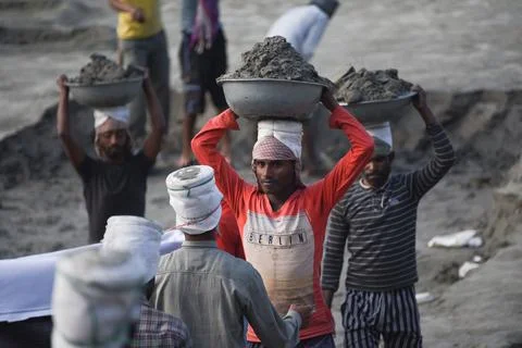 River erosion in India Stock Photos