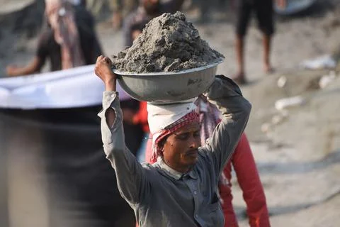 River erosion in India Stock Photos