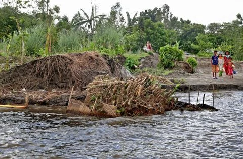 River Erosion 库存照片