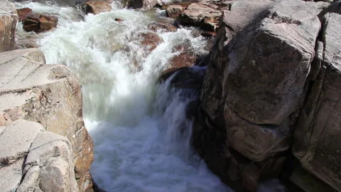 River Etive Waterfall Video stock 162843907