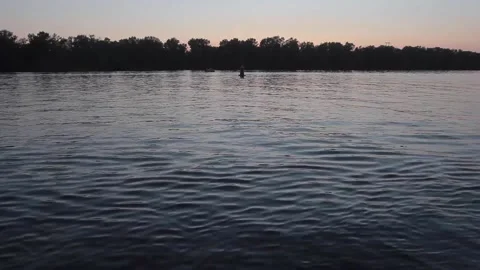River in the evening Stock Footage 177106082