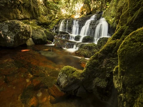 River fall time lapse 스톡 동영상 80966247