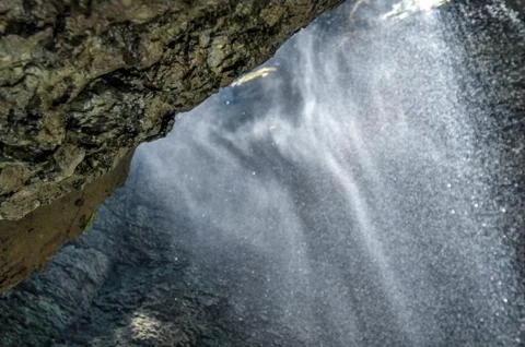 River falling down the mountain Stock Photos